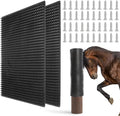 2 Pack Large Livestock Scratching Brush, Horse Scratching Post Pad