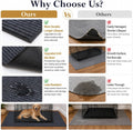 46" X 60" Mat for Under Dog Crate, Waterproof Dog Crate Mat