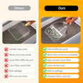 TabifurKitc Custom 40% Thicker Side Edges 304 Stainless Steel Metal Cat Litter Scoop with Holder Stand Small Broom & Dustpan - Durable, Anti-Break Handle