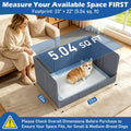 Foldable Dog Litter Box, Waterproof Dog Pee Pad Holder, Dog Potty Tray