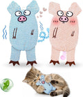 Cat Toys for Indoor Cats, 2 PCS 8000mg A+Natural Catnip Silvervine Crinkle