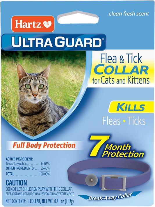 Hartz UltraGuard Purple Flea & Tick Collar for Cats and Kittens - 7 Month Protection