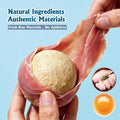 Funny Dog Treats Ball, 2Pcs Chicken Wrapped Rawhide Balls with Egg Yolk Center – Fun Dental Snacks for Medium & Large Do