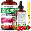 MaxBuddy Natural UTI Treatment Support - Cranberry Urinary Tract Infection Care & Prevention Assistance for Cats and Dog