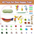 41 PCs Interactive Cat Toys for Indoor Cats, Kitten Toys