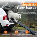 Dog Ramp for Car & Back Seat Cover Bundle