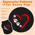 Discover Cozy Sleeveless Canine Wear: Soft, Lightweight, and Breathable Cotton Dog Shirt Featuring Heart and Paw Graphic