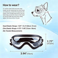 Enjoying Clear Dog Goggles Small Breed, UV Protection Sunglasses for Small Dogs, Windproof Anti-fogging, Puppy Eye Prote