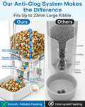 Gwozn Automatic Dog Feeder Large Breed: 15L/63-Cup Capacity for 23mm Kibble