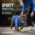 PUMYPOREITY Bulldog Sweatshirt for Broad-Chested Dogs, Blue, L