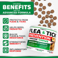 Flea and Tick Prevention for Dogs, 170 Chews, Natural Oral Supplement