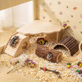 Breezehug 4 Pcs Hamster Cage Accessories Hamster Platform Toy, Hole
