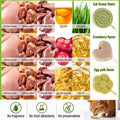 Puxulyiz 21pc Cat Lollipop Treats, Cat Grass Treats High Protein Nutrient Rich for Hairball Control and Healthy Coat, Cat Treats with Catgrass, Cranberry, Egg Yolk Flavor