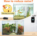 hygger Mini Aquarium Air Pump Kit Small Fish Tank Air Pump 1W for 2-20 Gallon Fish Bowl with Air Tube Air Bubbler Stone 