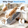 2-in-1 Ottoman Pet Stairs Dog Stairs for Small Dogs