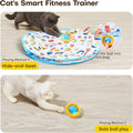 Potaroma Interactive Cat Toys, Fast Moving Ball in Play Mat, Automatic Motion Activated Ball Hide and Seek for Indoor Exercise Kicker, Animal Squeaky, 28 Inch Mat