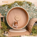 Niteangel Wooden Hamster Exercise Wheel: - Silent Hamster Running Wheel for Hamsters Gerbil Mice and Other Similar-Sized