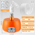 Enhon 2 Pack Chicken Coop Heater with Remote, Timing Heat Lamp for Chickens