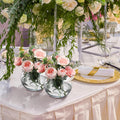 FoldTier 8 Pcs Plastic Fish Bowls 27 Oz Clear Round Vase Centerpieces