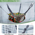 Glittme 4 Pack Cozy Ferret Hammock, Soft Washable Cage Bed for Small Animals