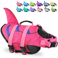 Fragralley Dog Life Jacket Shark, Dog Life Vest Adjustable Ripstop, Dog Swimming Safety Vest with Superior Buoyancy & Rescue Handle for Small Medium Large Dogs, Swim, Pool, Beach, Boating