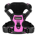 BARKBAY No Pull Pet Harness Dog Harness Adjustable Outdoor Pet Vest 3M Reflective Oxford Material Vest for PINK Dogs Easy Control for Small Medium Large Dogs (L)