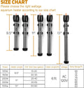 Orlushy Submersible Aquarium Heater,500W Fish Tahk Heater with Adjust Knob Thermostat 2 Suction Cups and Free Thermomete