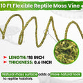 Duspro 10FT Reptile Vines for Climbing, Bendable Branch for Reptile