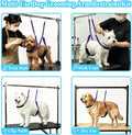 Dog Grooming Belly Strap Belly Band & Loop 3 Sets Adjustable Dogs Groomer Extension Strap for Pet Grooming Tables Arms B