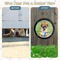 Hamiledyi 2 Pack Dog Fence Window, 12.4" Acrylic Dome Window Clear Bubble Peek Window, Dog Playground Window Pet Bubble 