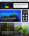 SEAOURA Aquarium Planted Light with 24/7 Timer for 48-54in Fish Tank