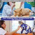 PUMYPOREITY Cat Hair Sticky Shirt – Breathable & Lightweight, Reduces Shedding Fur Pajamas, Prevents Licking Wounds Afte