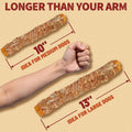 Just Try 2 Packs 13" Large Size Chicken Wrapped Rawhide Dog Chew Sticks