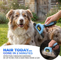 DakPets Dog Brush for Shedding – Stainless Steel Deshedding Dog Brush, Dog Grooming Brush & Deshadding Tool for Dogs & C