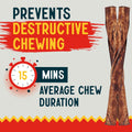Canine Chews Small Rawhide Twists for Dogs - Pack of 100 5" Beef Flavored Rawhide Sticks for Small Dogs & Puppies - Prot