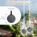 Moonorange Aquarium Air Pump Accessories Kit with Standard Tubing, Air Stones, Check Valves, Suction Cups and Connectors