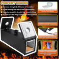 Triple Burners Portable Propane Gas Forge Three Burners 2700°F/1482℃ Large Capacity Square Forging Furnace for Blacksmit