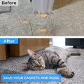 THAMIAO Carpet Protector for cat Dog Anti Scratch Under Door Cat Scratch Protector Mat from Scratching Easy to Cut Non Slip Plastic Carpet Scratch Stopper Cat Scratch Guard Carpet 3.6FT(Clear, 1pcs)