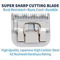 Bucchelli Detachable A Series 30 Blades for Dog Grooming Cuts Hair 1/50" - 0.5mm Japanese High Carbon Steel Dog Grooming Blade (Compatible A5 Series Clippers for Dogs Cat(B30)