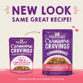 Stella & Chewy's Carnivore Cravings Wet Cat Food - Premium Pouches - Grain Free, High Protein Tuna & Pumpkin - Perfect f