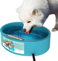 Heated Water Bowl for Dog & Cat, Outdoor Heated Dog Bowl Provides Drinkable Water & Food in Winter, Heated Pet Bowl for 