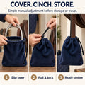 English Stirrup Covers, 1 Pair, Fleece Bags with Drawstring Closure