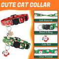 18 Pcs Holiday Cat Collars 4th of July Cat Collars Breakaway with Bell Adjustable Kitten Collar with Plastic Buckle for Holiday Pet Cat Costume,Multicolor