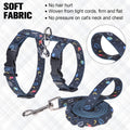 BEAUTYZOO Cat Harness and Leash Set, Escape Proof for Walking Travel, Black