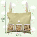 Cute Hanging Rabbit Hay Feeder Bag, Guinea Pig Hay Bag, Bunny Feeders Holder Storage For Small Pets Bunnies Chinchilla H