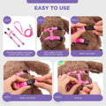 Outus 5 Pieces Adjustable Rabbit Harness and Leash Set, Lovely Color