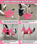 Kkiimatt Dog Grooming Hammock, Medium Hanging Harness Holder Hanger for Nail Clipping,Nail Trimming Hammock,Dog Sling Restraint with Thick Fabric Neck Support for Claw Care