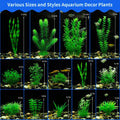 MyLifeUNIT Aquarium Plants, 20 Pack Artificial Fish Tank Plants for Aquarium Decorations (Green)