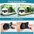 Hygger Aquarium Magnet Glass Cleaner, Magnetic Fish Tank Cleaner With 2 Blades for Glass and Acrylic Aquariums, Aquarium
