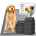 CROCI Charcoal Puppy Pads with Adhesive Tabs, 28x34in Extra Large Pee Pads for Dogs, Odor-Control Super Absorbent Quick-Dry Leak-Proof, Disposable (40 Counts)